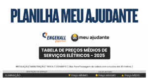 Download planilha de Preço Meu Ajudante